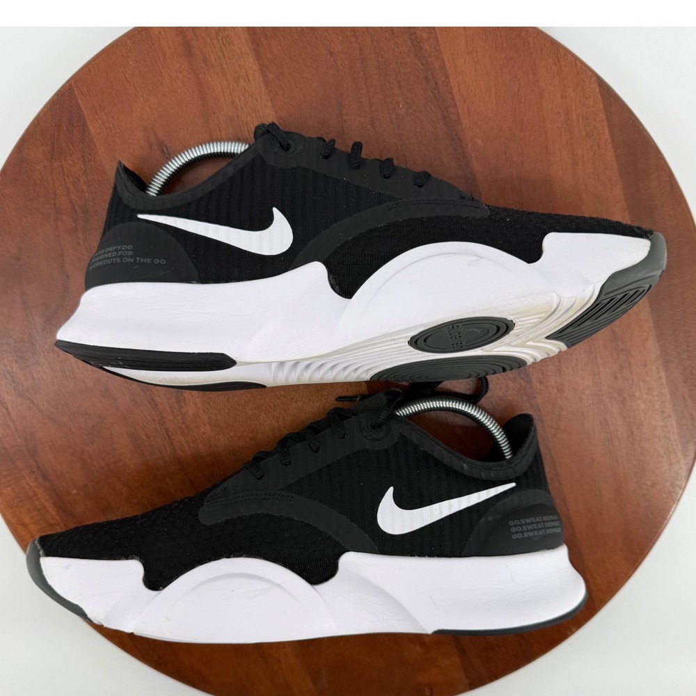 Nike SuperRep Go Training Shoes Black White HIIT Crossfit CJ0860-101 Women 11.5 - Picture 9 of 11